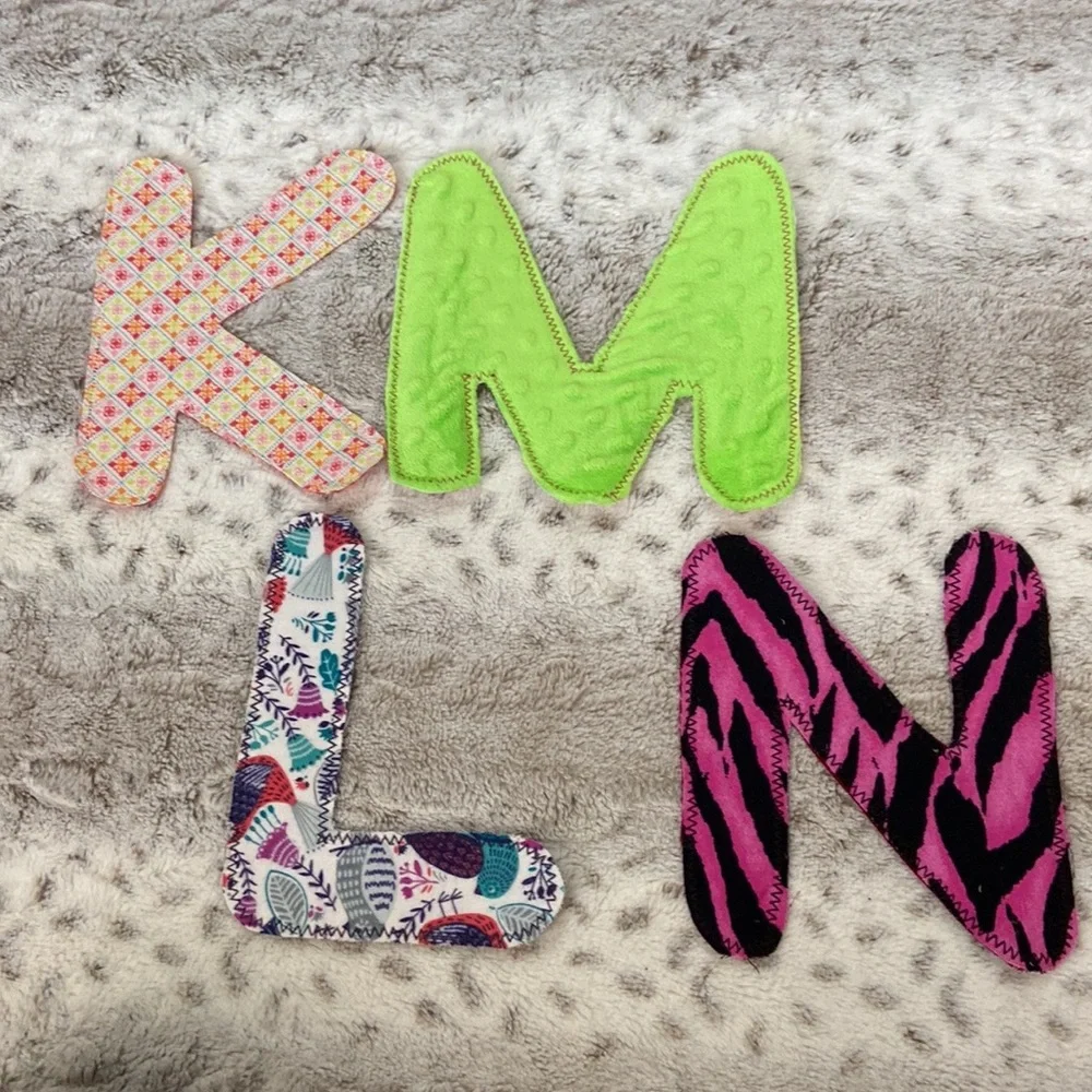 Handmade felt fabric alphabet letters sensory toy preschool educational play